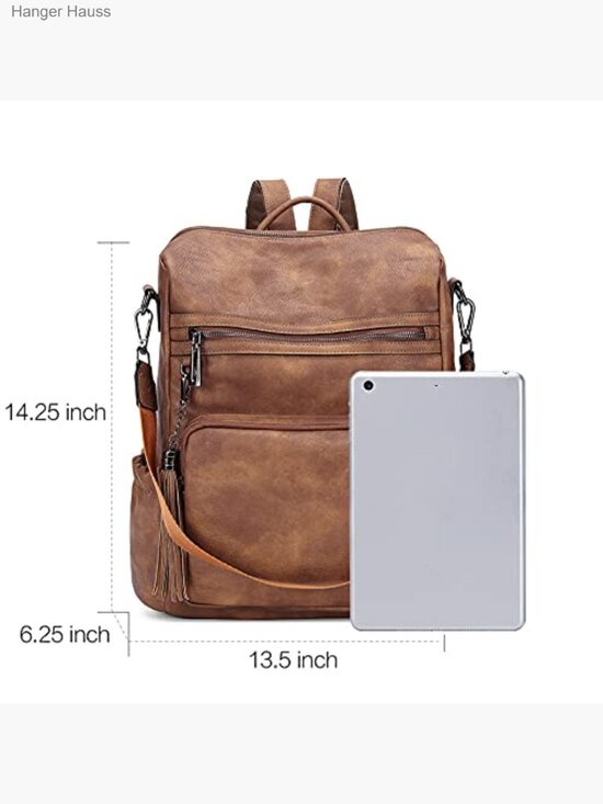 Women\'s Convertible Laptop Backpack Purse Set with Wallet main image 5